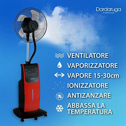 DARDARUGA Ventilator mit Zerstäuber - 7