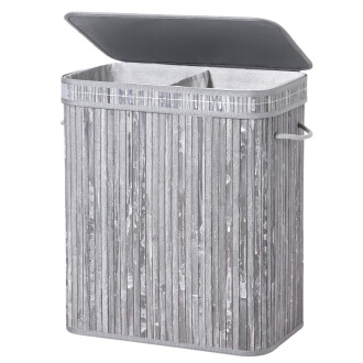 Songmics Wäschekorb gross - Retro Grau Songmics Wäschekorb gross - Retro Grau
