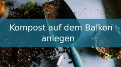 ᐅ Kompost auf dem Balkon anlegen • Tipps & Tricks